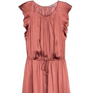 Ruffled sleeve dress